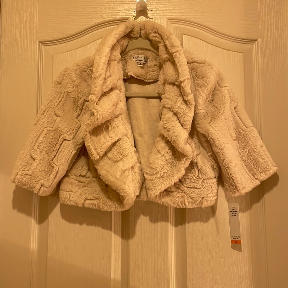 Cream Faux Fur jacket